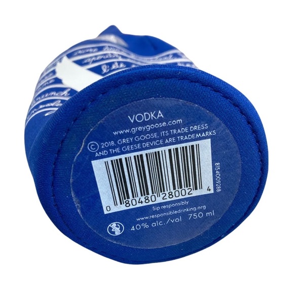 Grey Goose Vodka Neoprene Bottle Cooler Limited Edition Chiller blue white - Picture 3 of 3